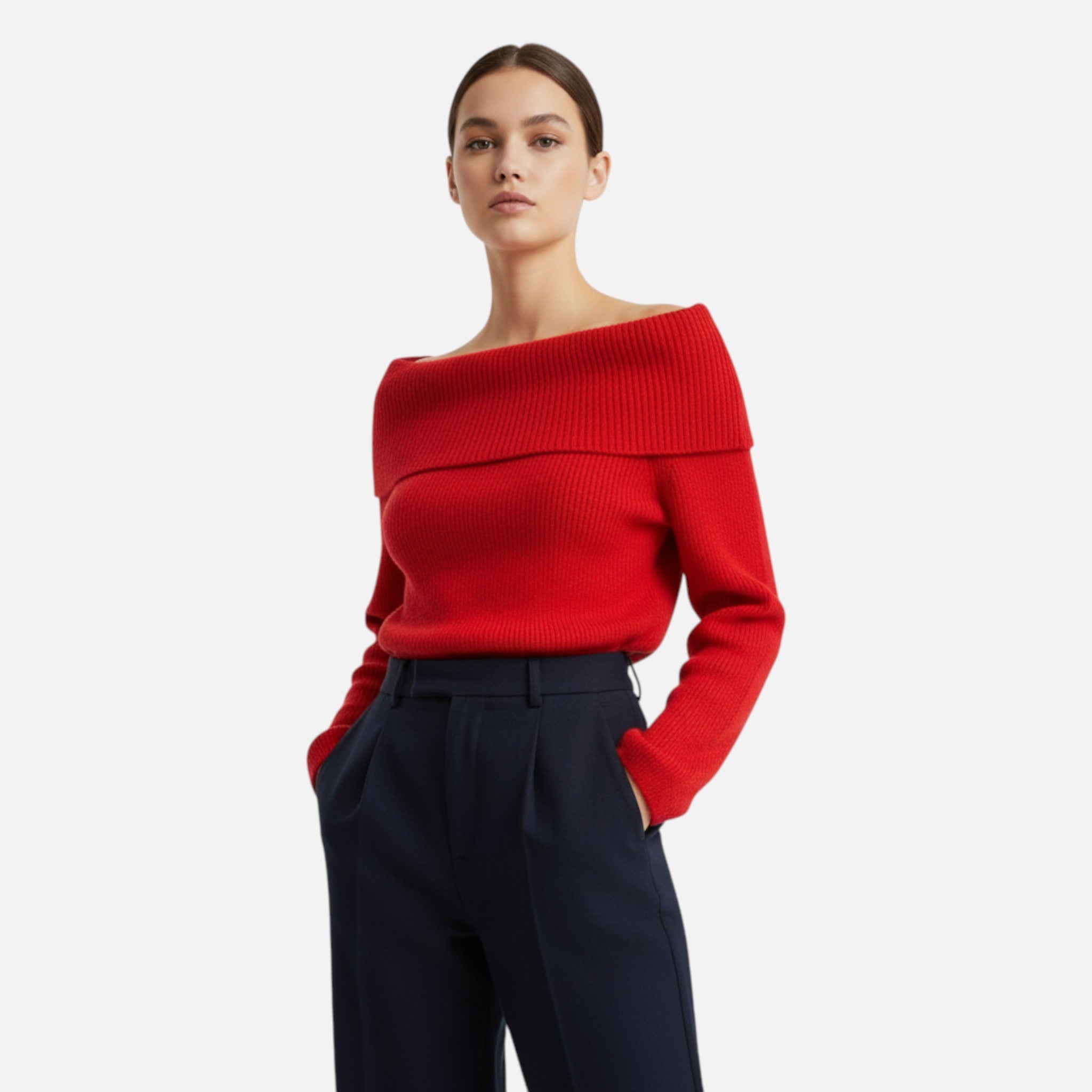 Ancienne Monde | Pull Épaules Dénudées Femme