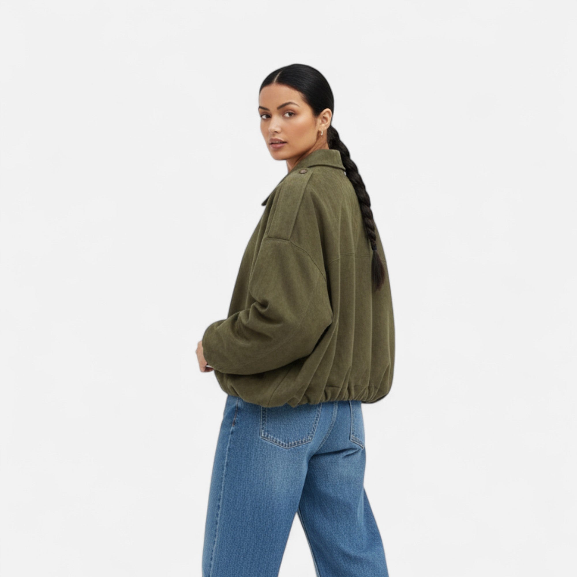 Ancienne Monde | Veste Femme Bomber Vintage Zippée