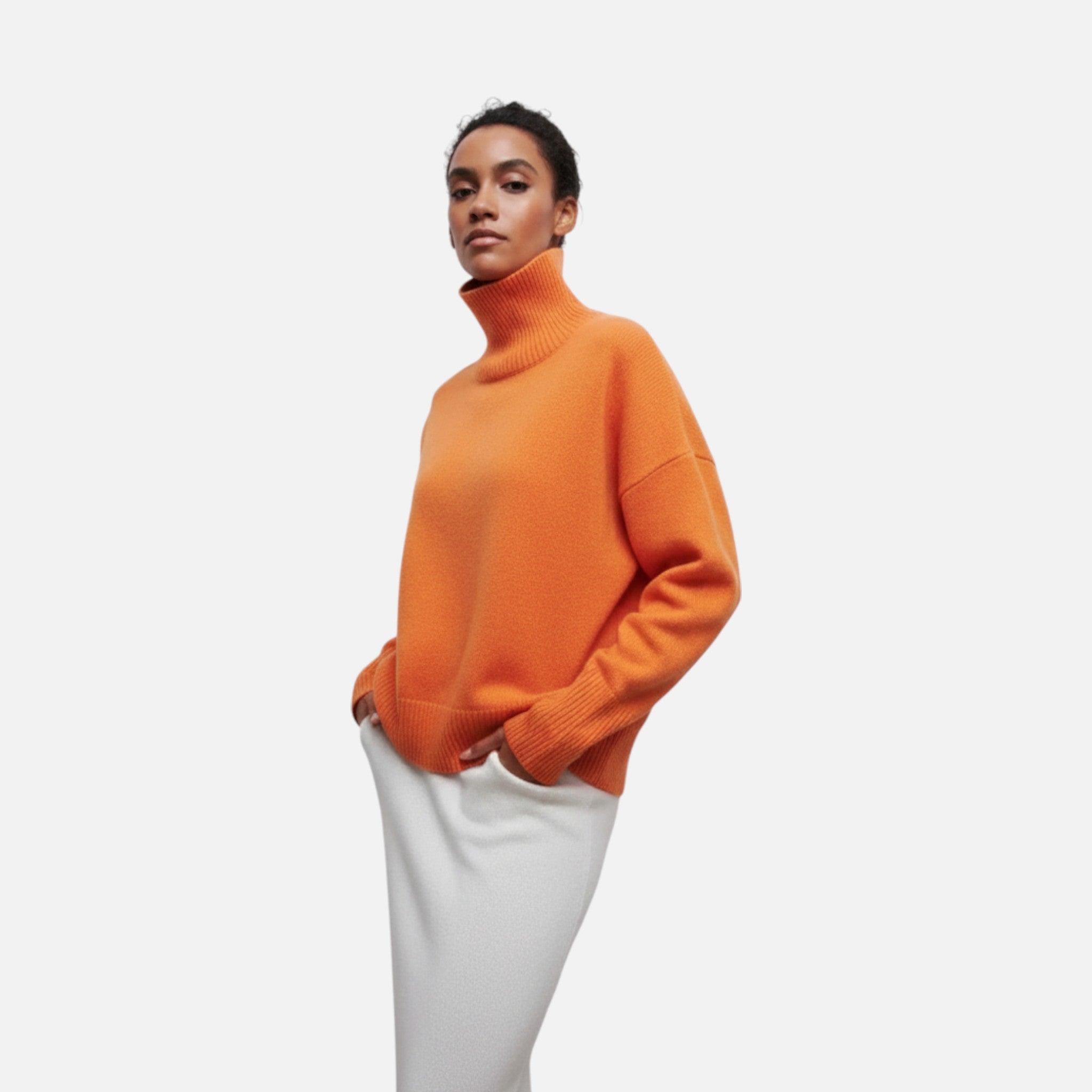 Ancienne Monde | Pull Col Roulé Oversize Femme