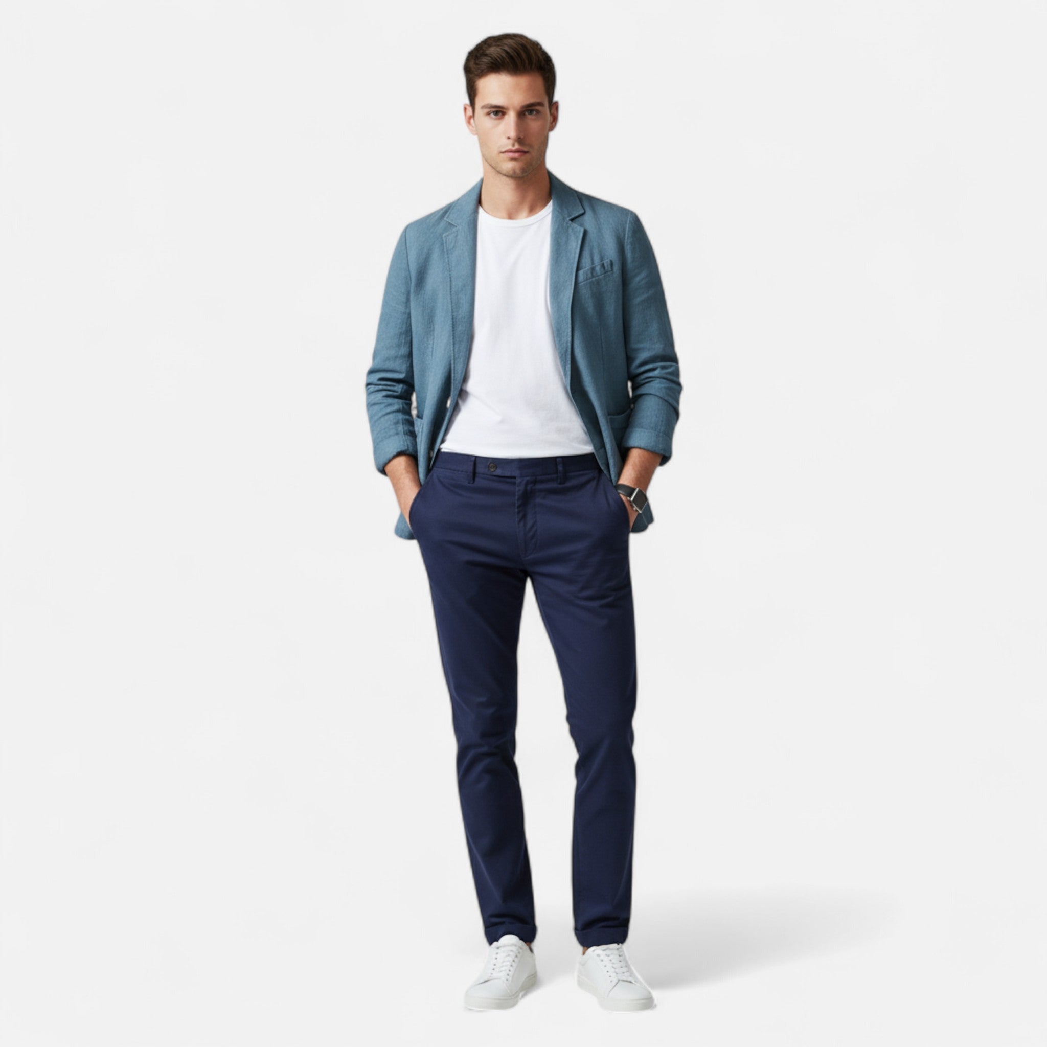 Ancienne Monde | Blazer Homme Lin Oversize Safari Chic