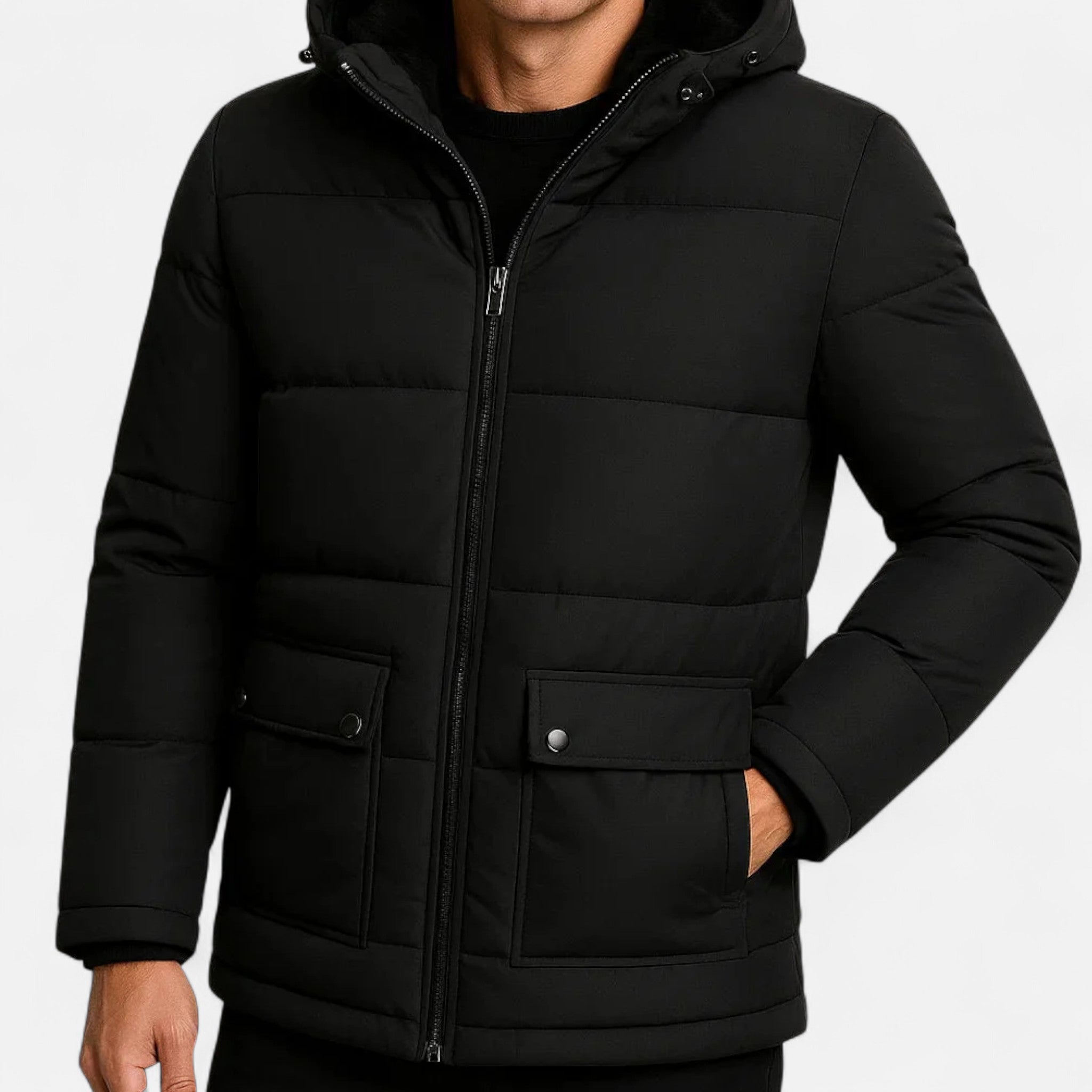 Ancienne Monde | Manteau d’Hiver Épais Doublé Polaire – Élégance et Chaleur Intemporelle