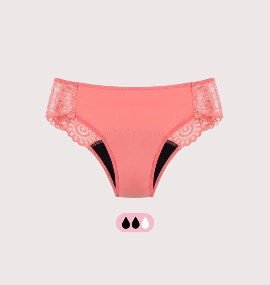 Menstruations-Culotte Hipster mit Spitze für die Periode