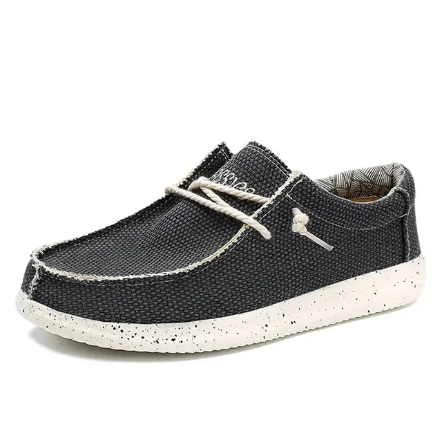 Scarpe da uomo slip-on in tessuto morbido