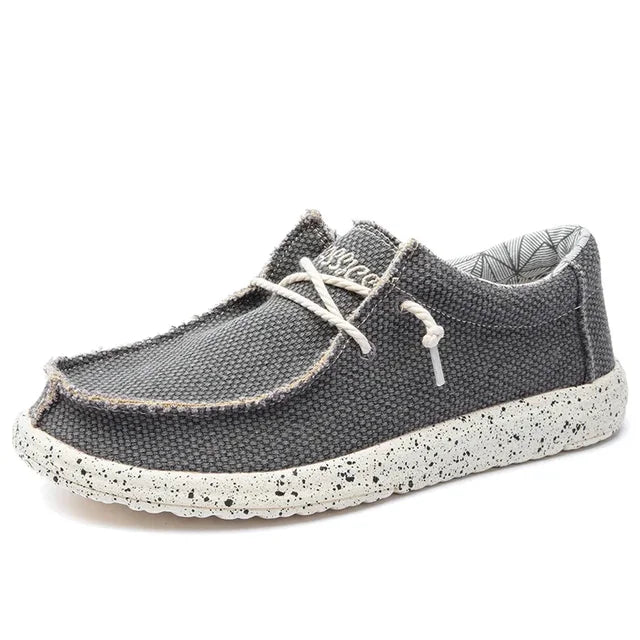 Scarpe da uomo slip-on in tessuto morbido