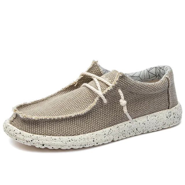 Scarpe da uomo slip-on in tessuto morbido