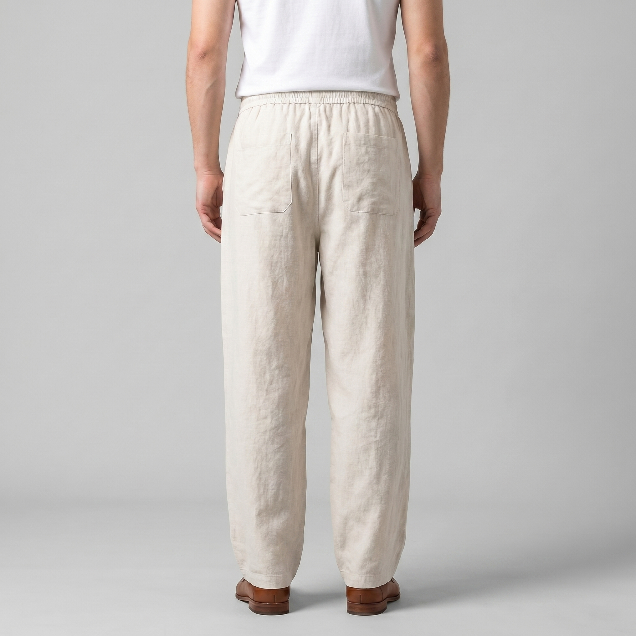Basic men's linen | lightweight baggy pants