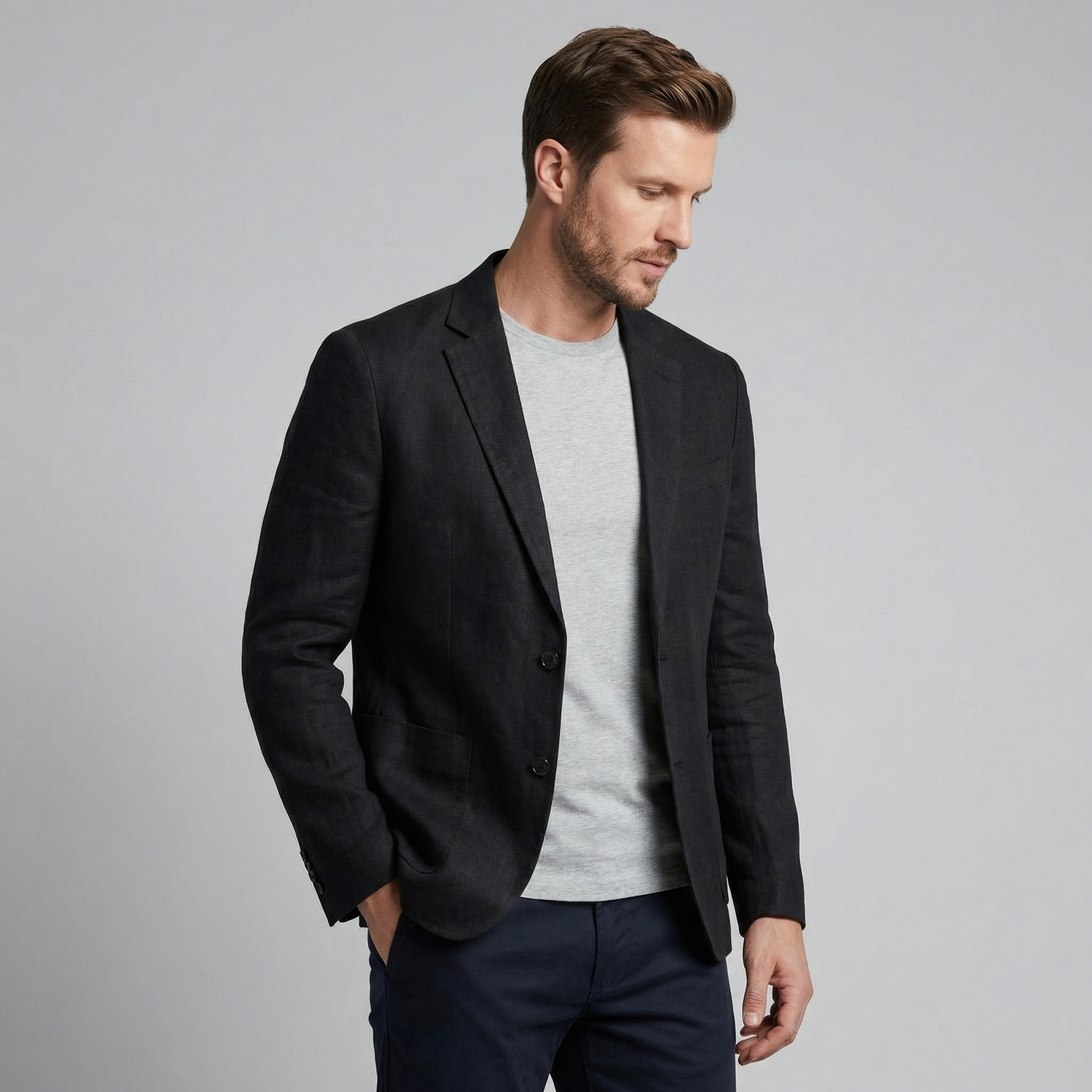 Men's linen jacket | elegant holiday blazer