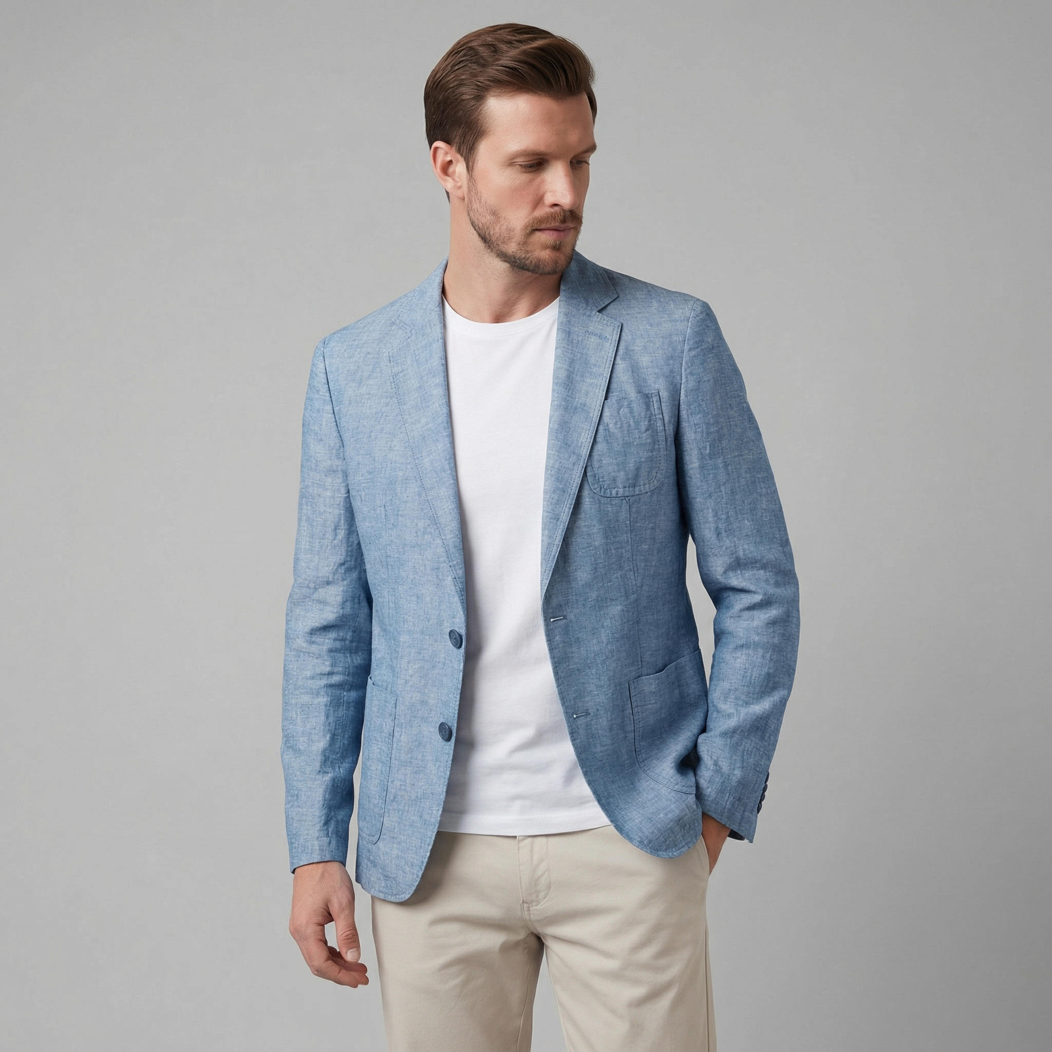 Men's linen jacket | elegant holiday blazer