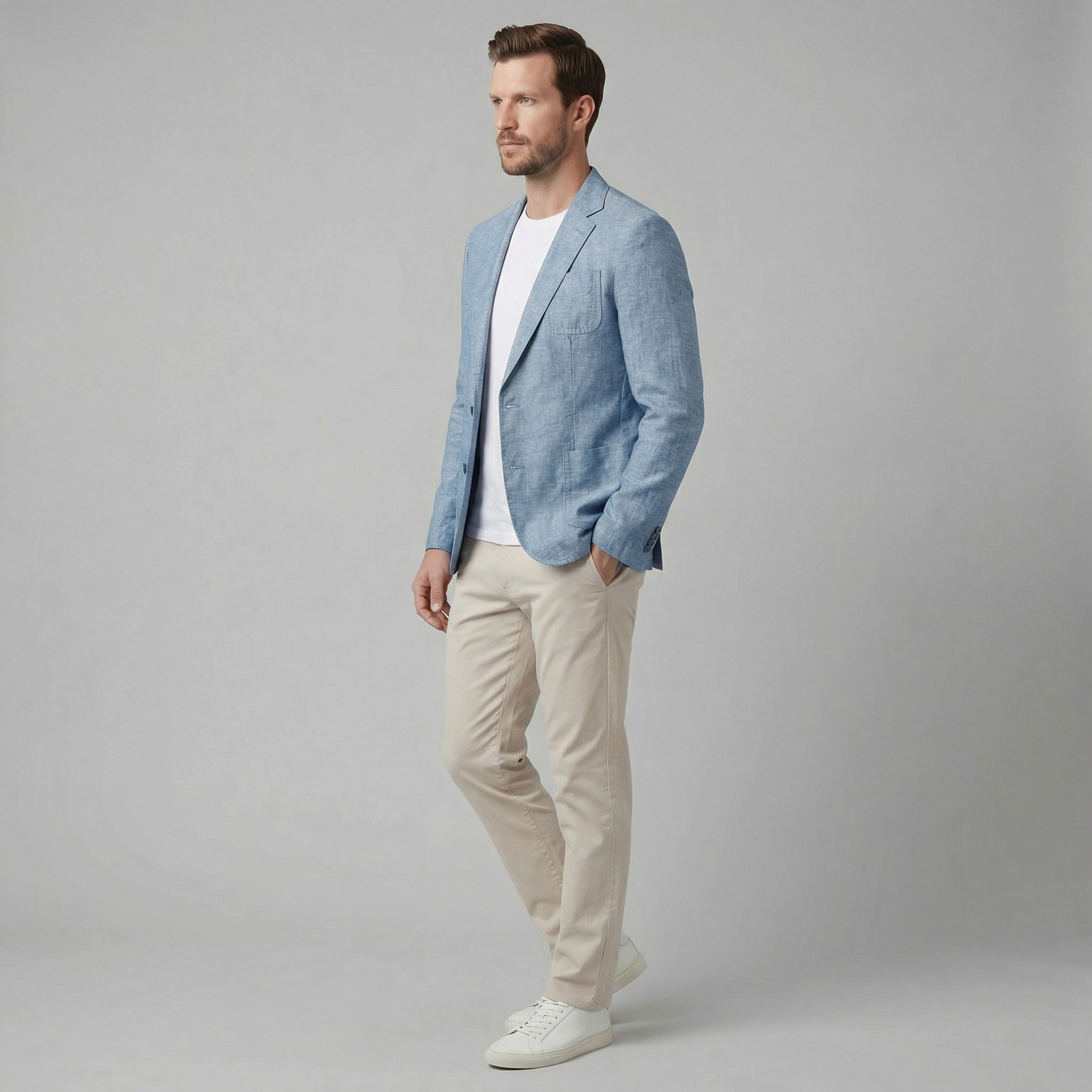 Men's linen jacket | elegant holiday blazer