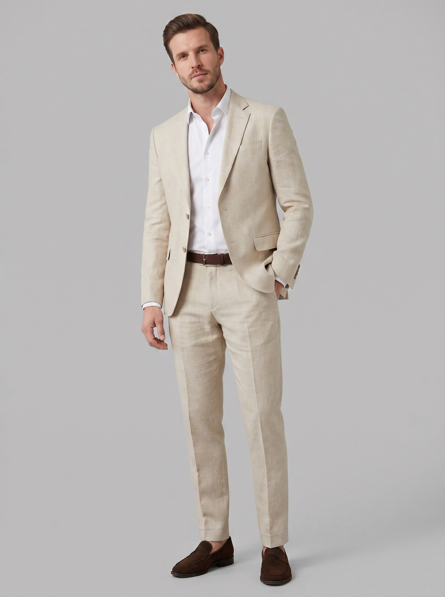 Linen suit set | men's formal wear