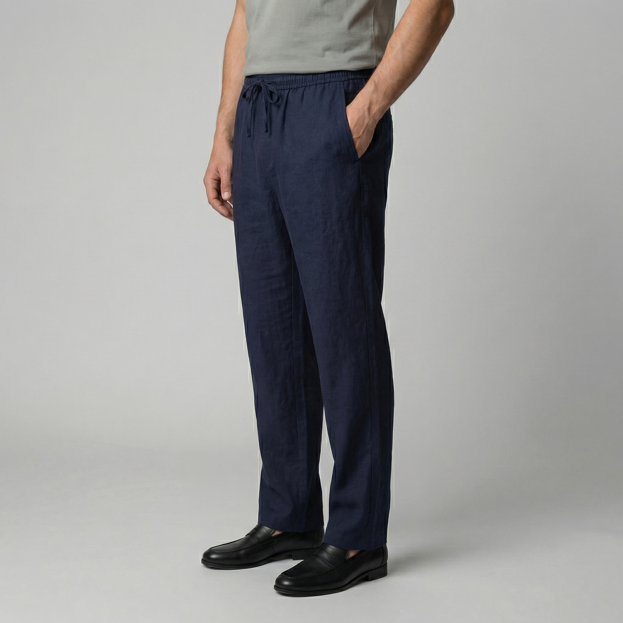 Slim linen pants | men's beach bottoms
