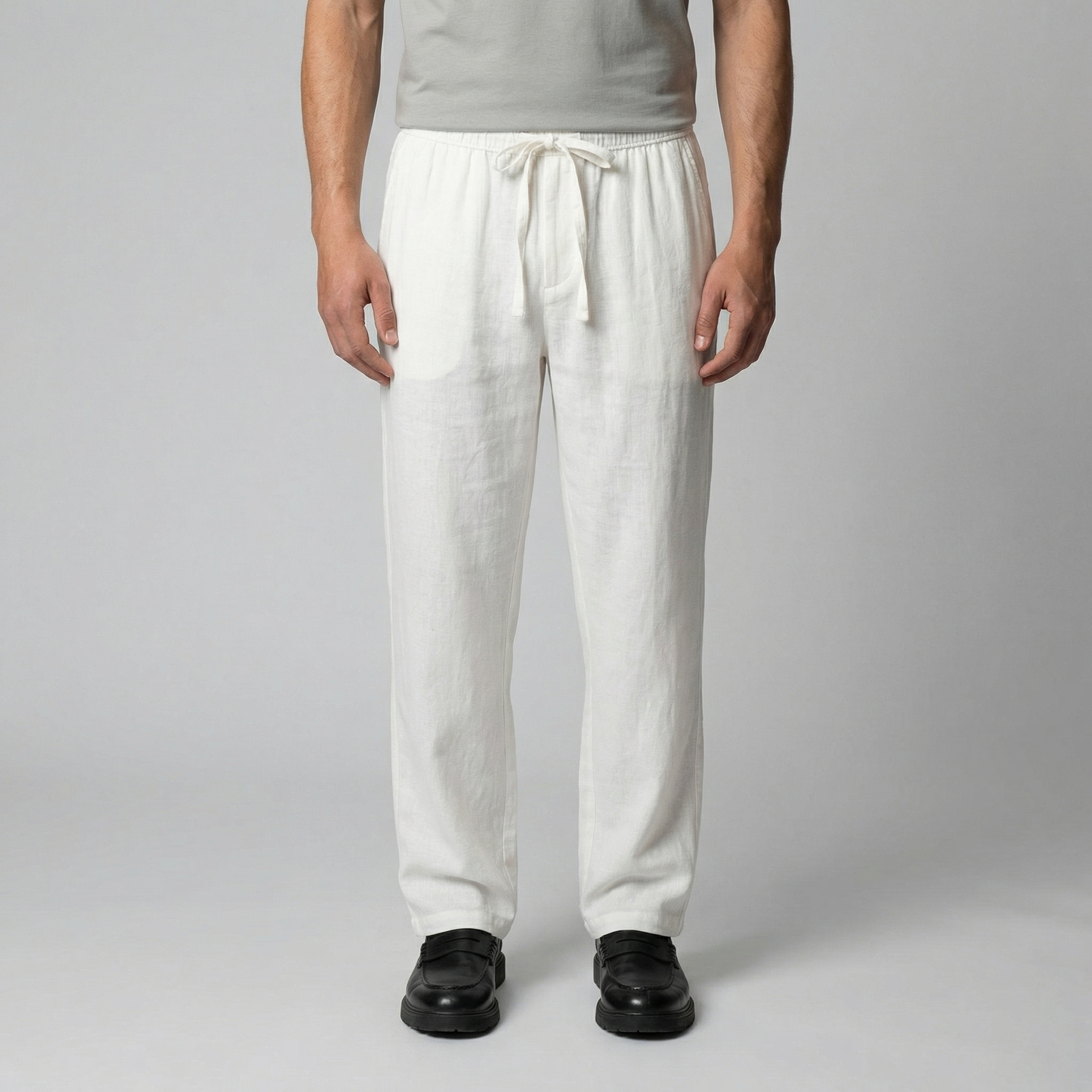 Slim linen pants | men's beach bottoms