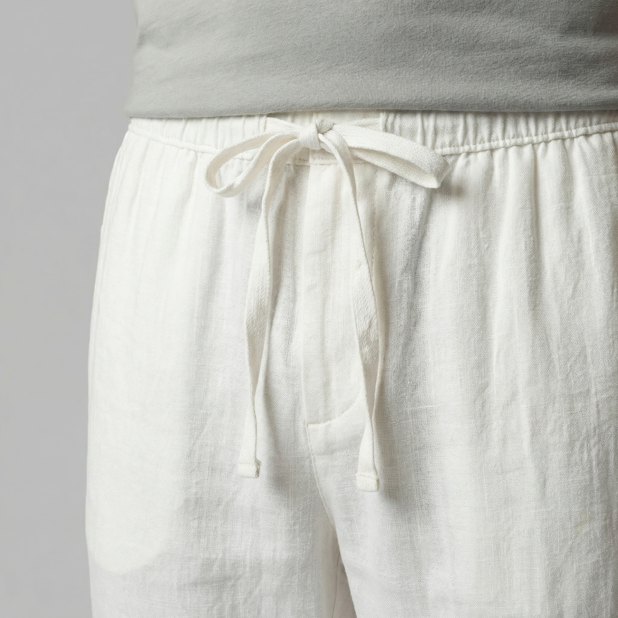 Slim linen pants | men's beach bottoms