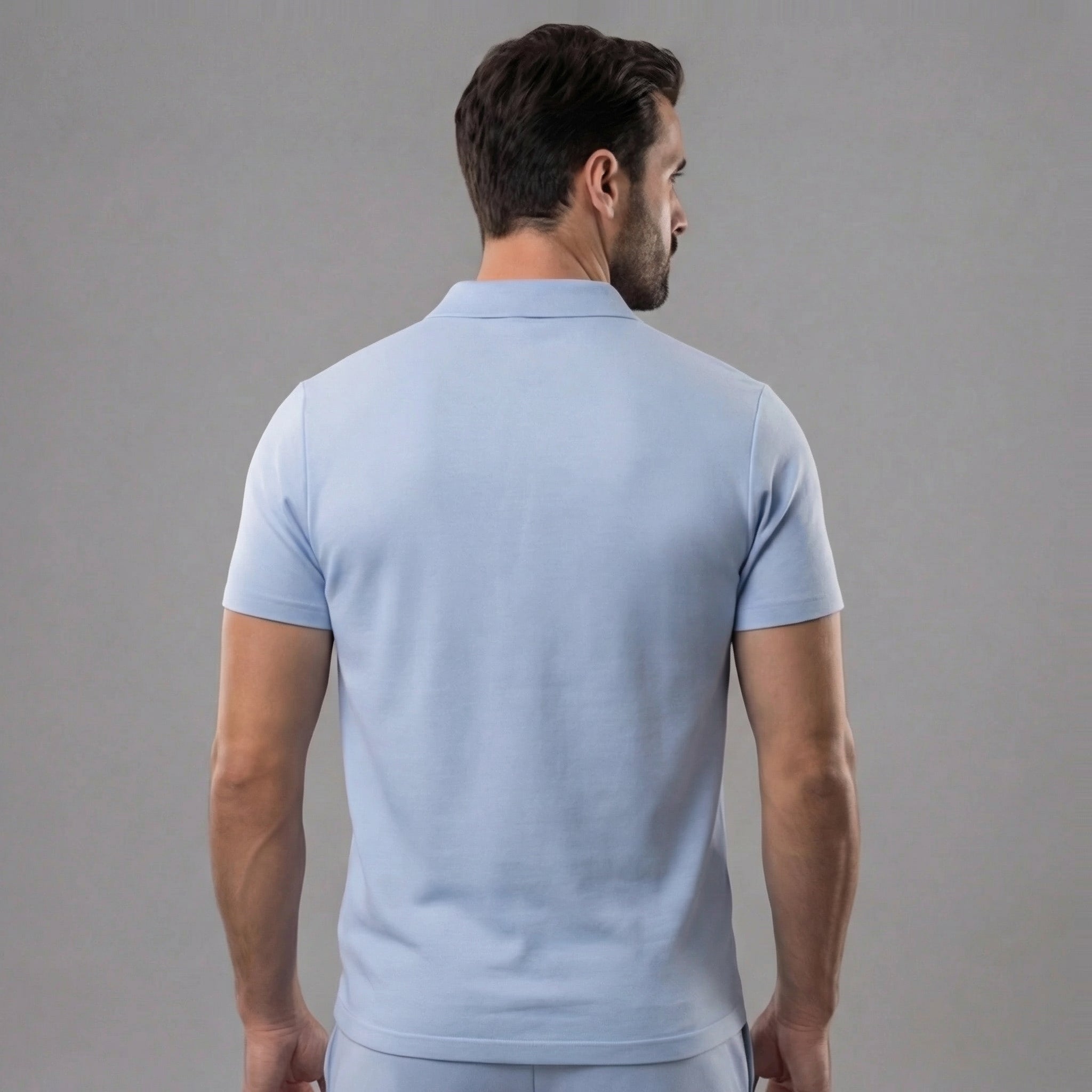Men's short polo | summer knit set