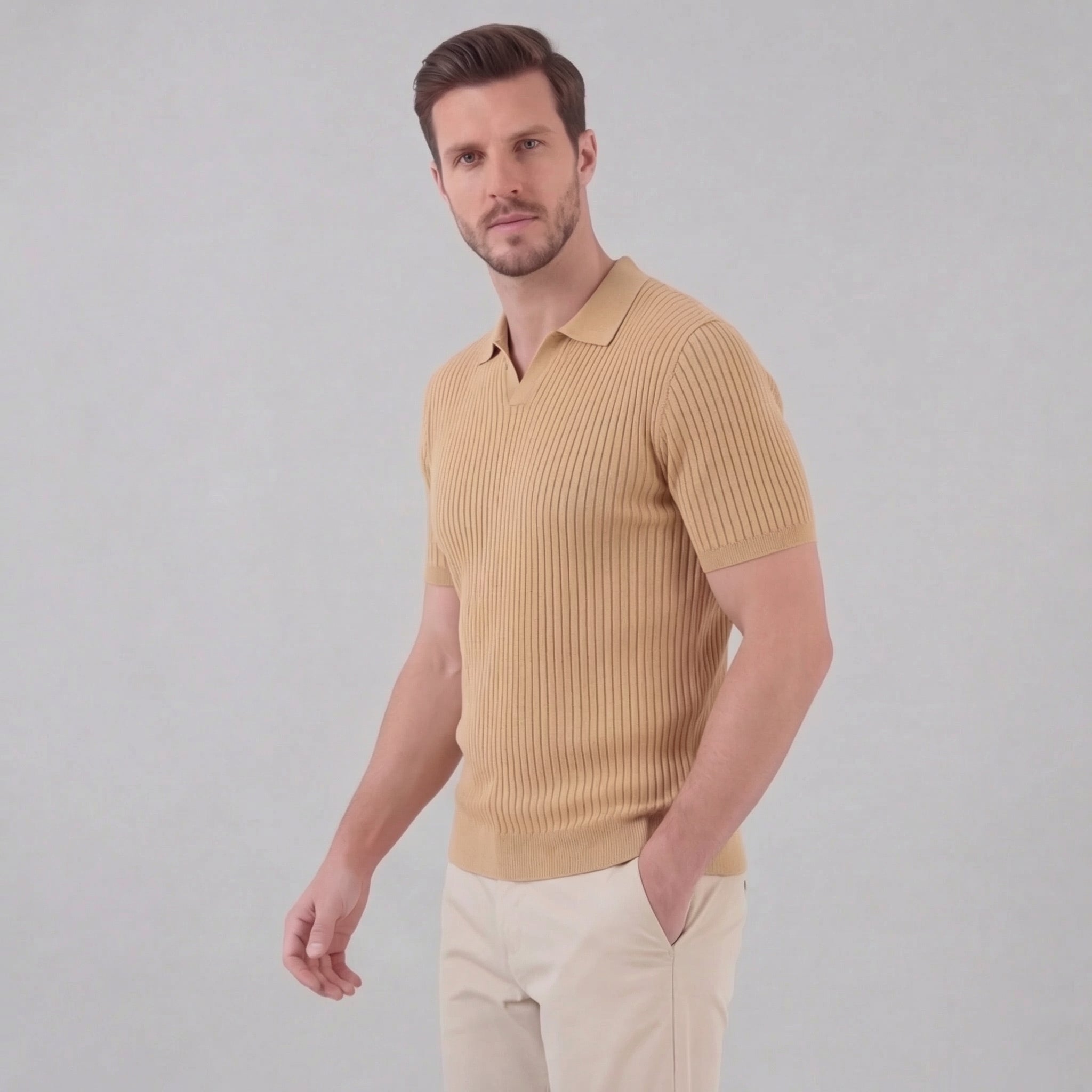 Men's high polo | modern cotton knit