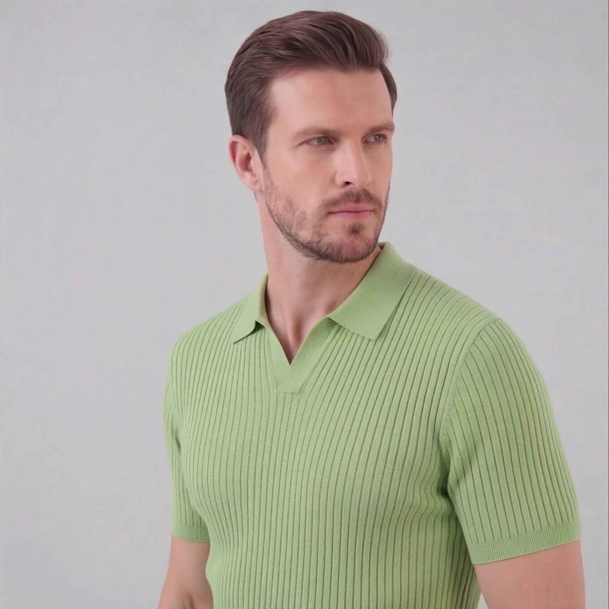Men's high polo | modern cotton knit