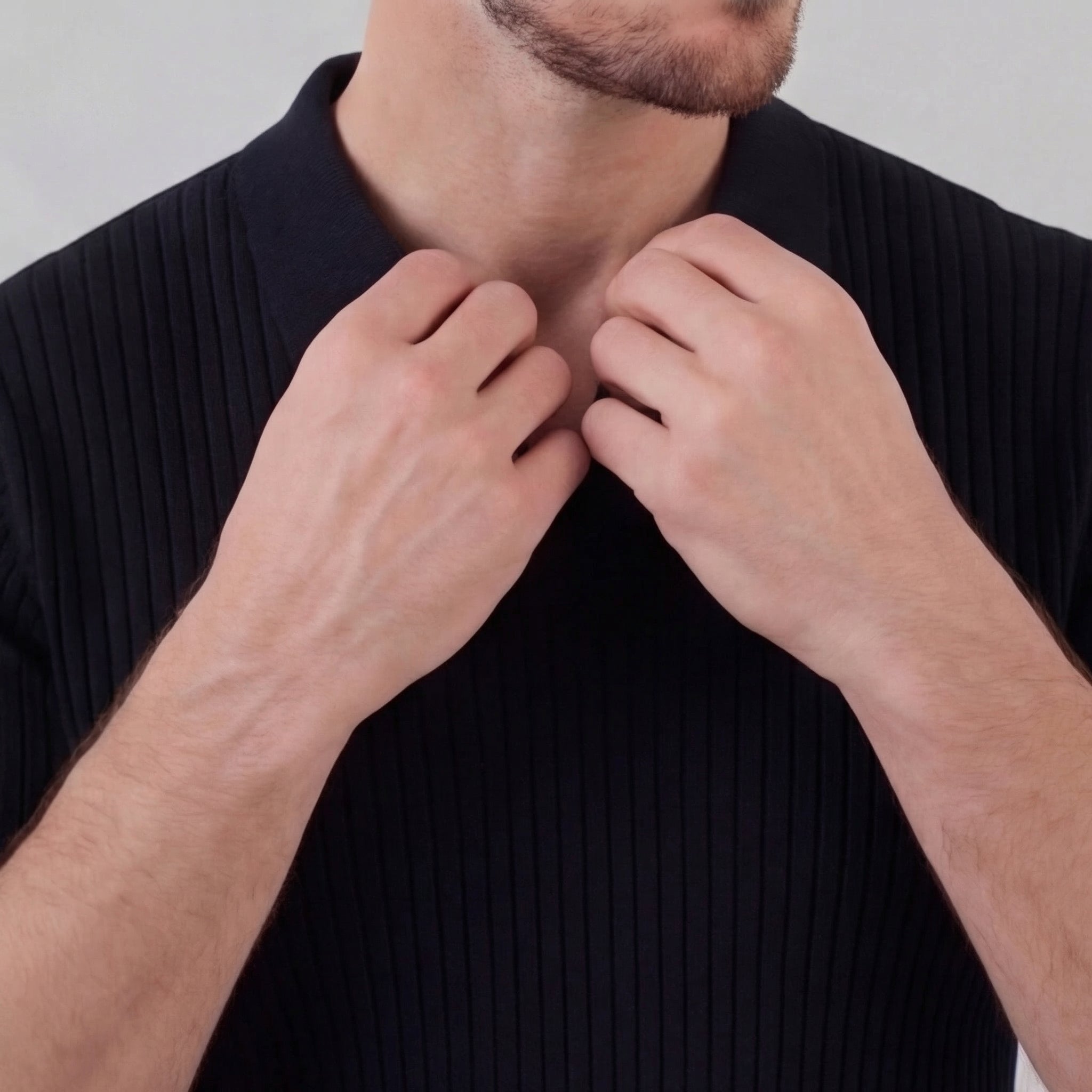 Men's high polo | modern cotton knit