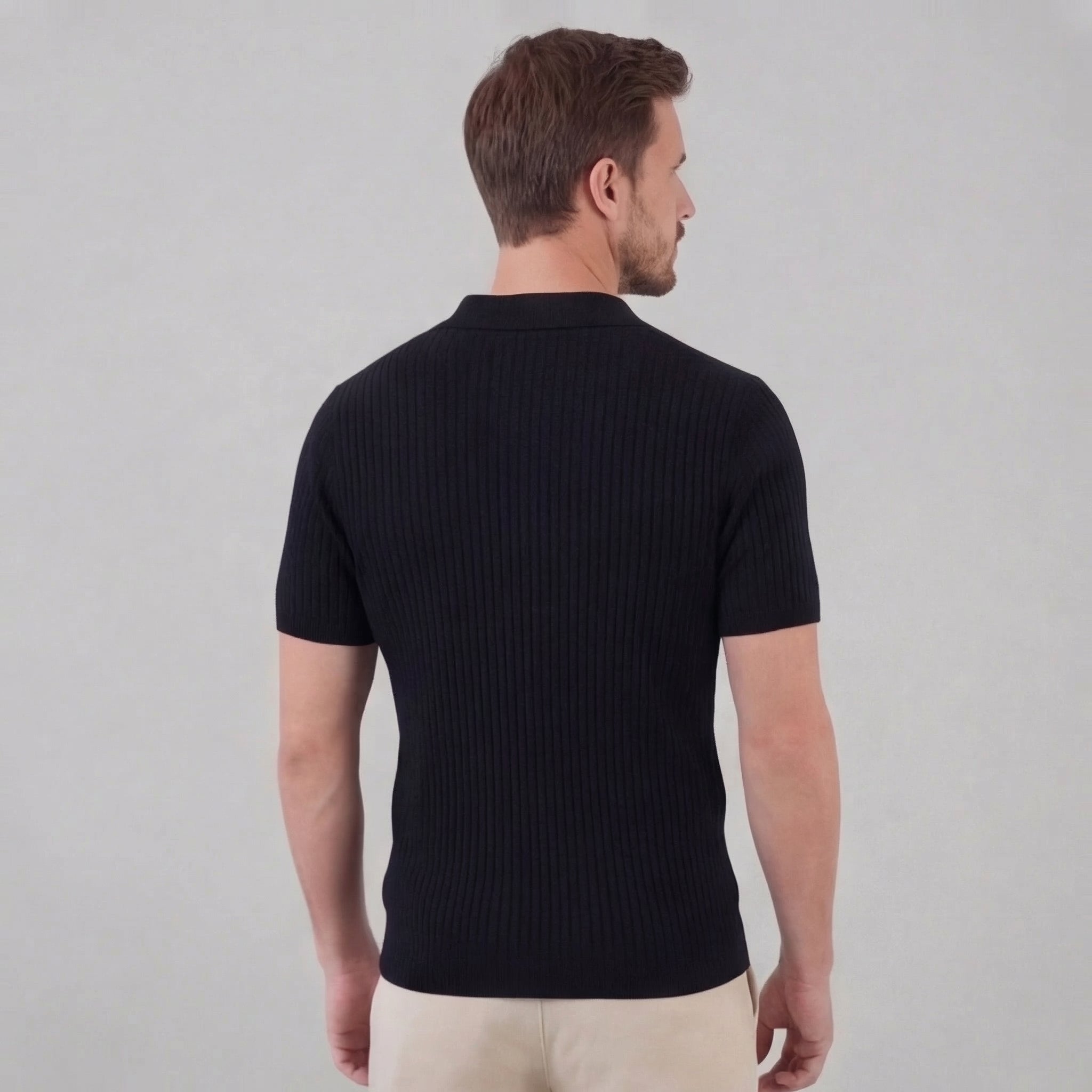 Men's high polo | modern cotton knit