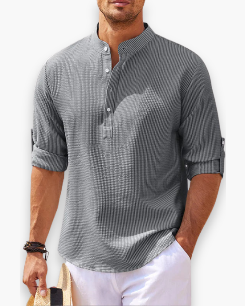 Chaqueta ligera de hombre con cuello Mao