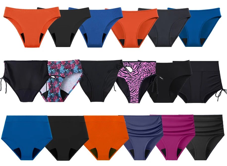 Culotte da bagno assorbente ad alta protezione per il ciclo