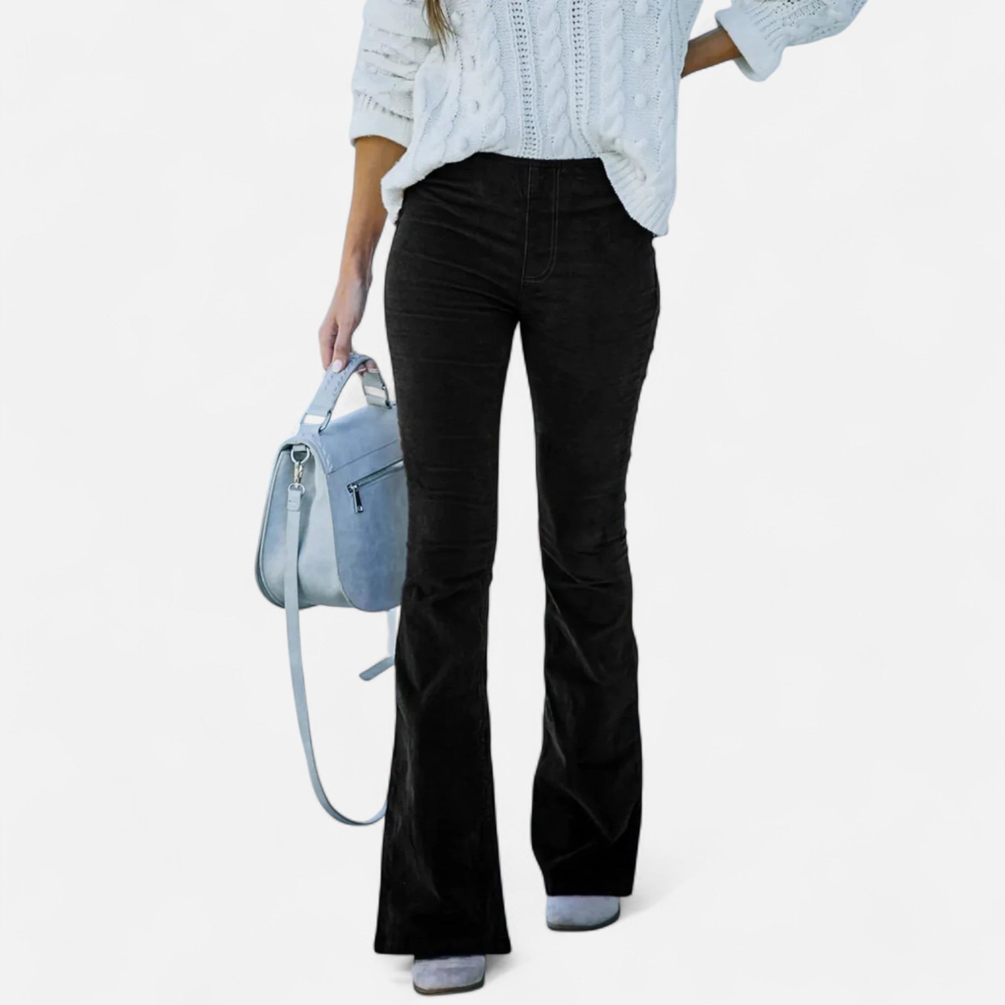 Ancienne Monde | Pantalon Femme Taille Haute Évasé – Style Intemporel, Silhouette Élégante