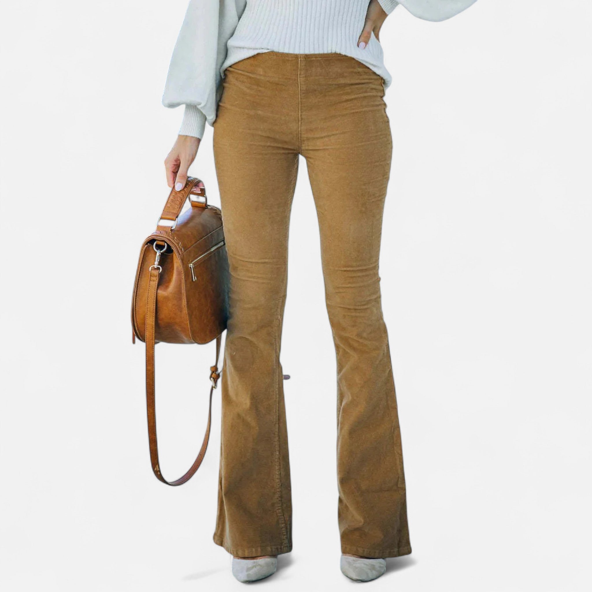 Ancienne Monde | Pantalon Femme Taille Haute Évasé – Style Intemporel, Silhouette Élégante