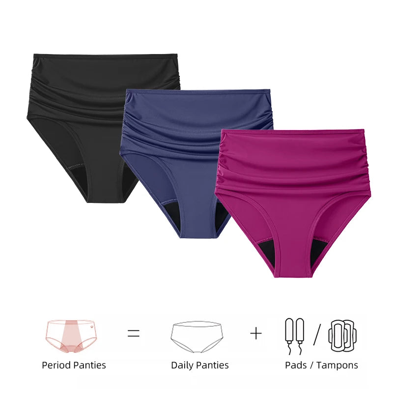 Magas derekú menstruációs fürdőnadrág