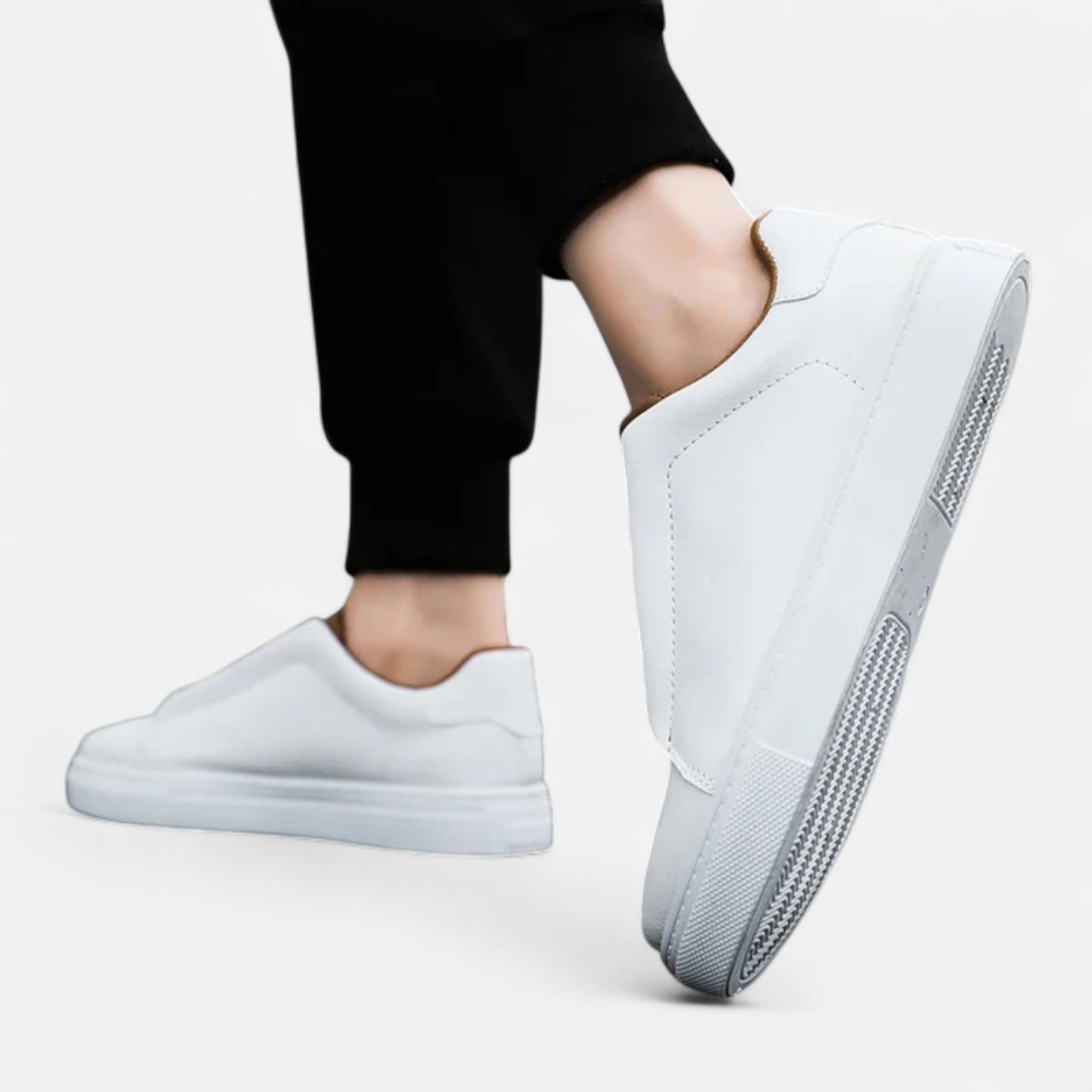 Ancienne Monde | Sneakers Homme en Cuir Sans Lacets Premium