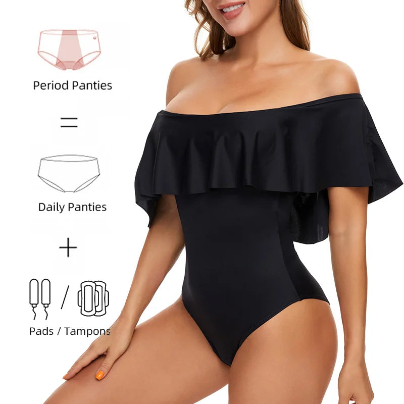 Costum de baie cu perioadă absorbantă