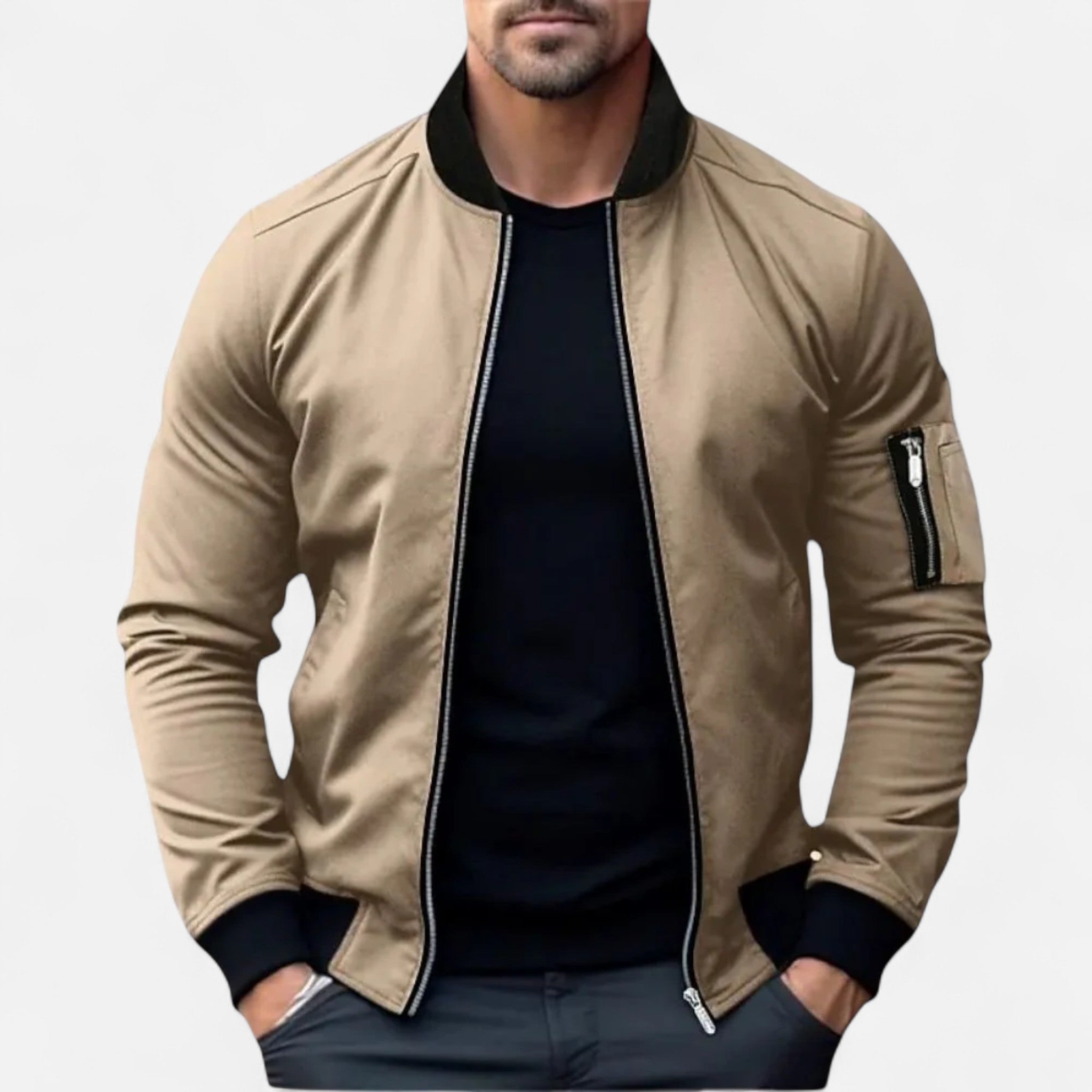 Ancienne Monde | Blouson Homme Léger Bomber Élégance Intemporelle