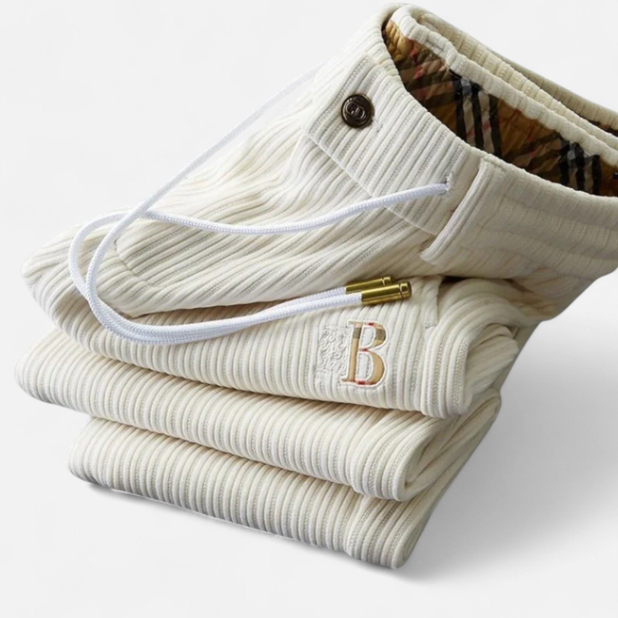 Ancienne Monde | Pantalon Homme Survêtement en Velours Côtelé