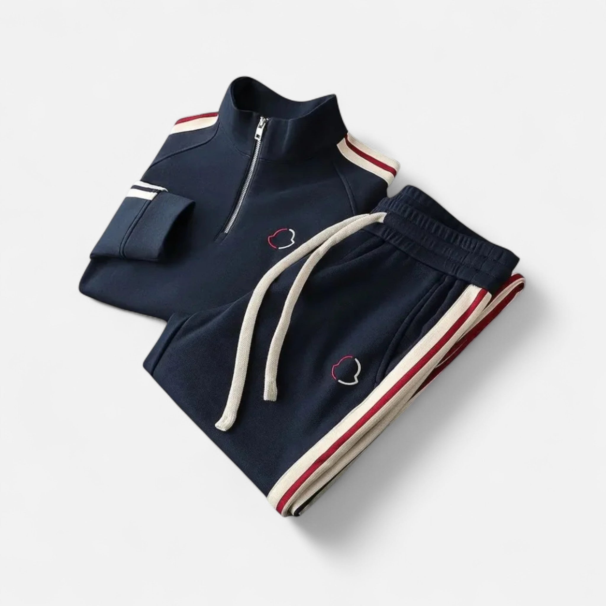 Ancienne Monde | Ensemble Survêtement Homme Demi-Zip Élégance Sportive