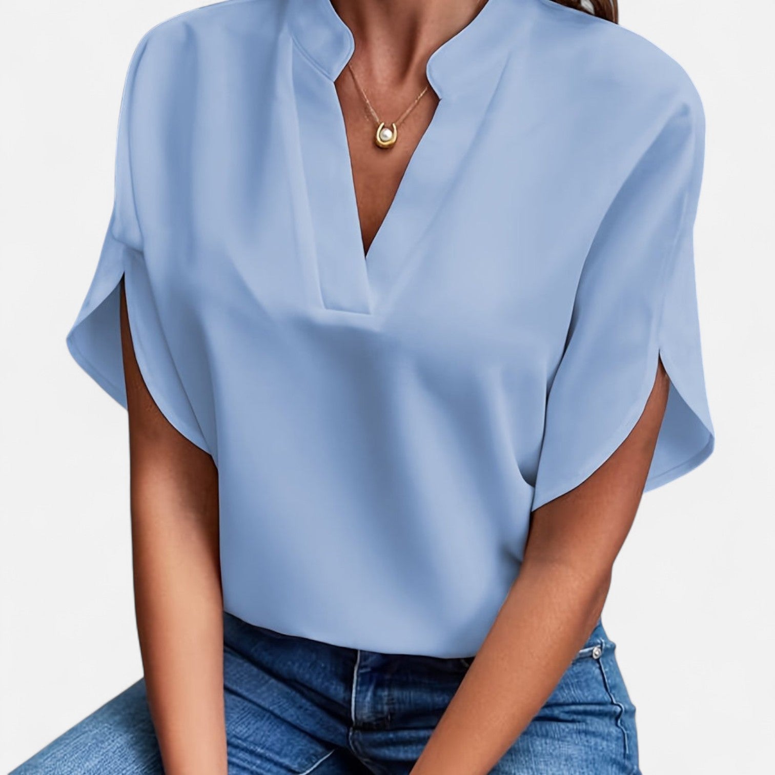 Ancienne Monde | Blouse à Manches Évasées pour Femme – Silhouette Élégante pour un Style Sans Effort du Jour au Soir