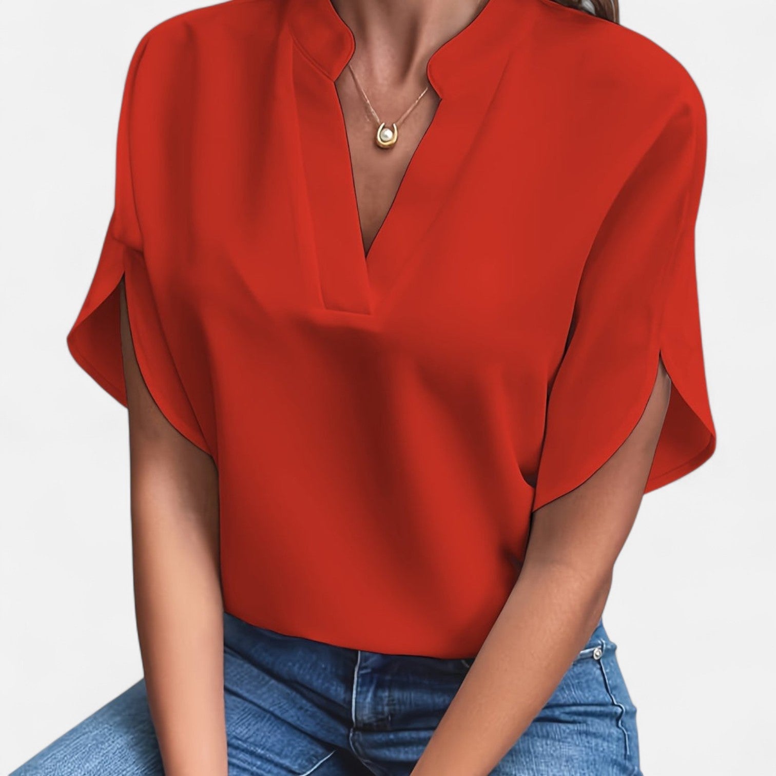 Ancienne Monde | Blouse à Manches Évasées pour Femme – Silhouette Élégante pour un Style Sans Effort du Jour au Soir