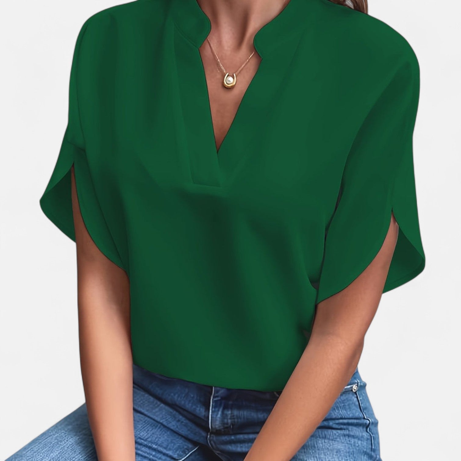 Ancienne Monde | Blouse à Manches Évasées pour Femme – Silhouette Élégante pour un Style Sans Effort du Jour au Soir