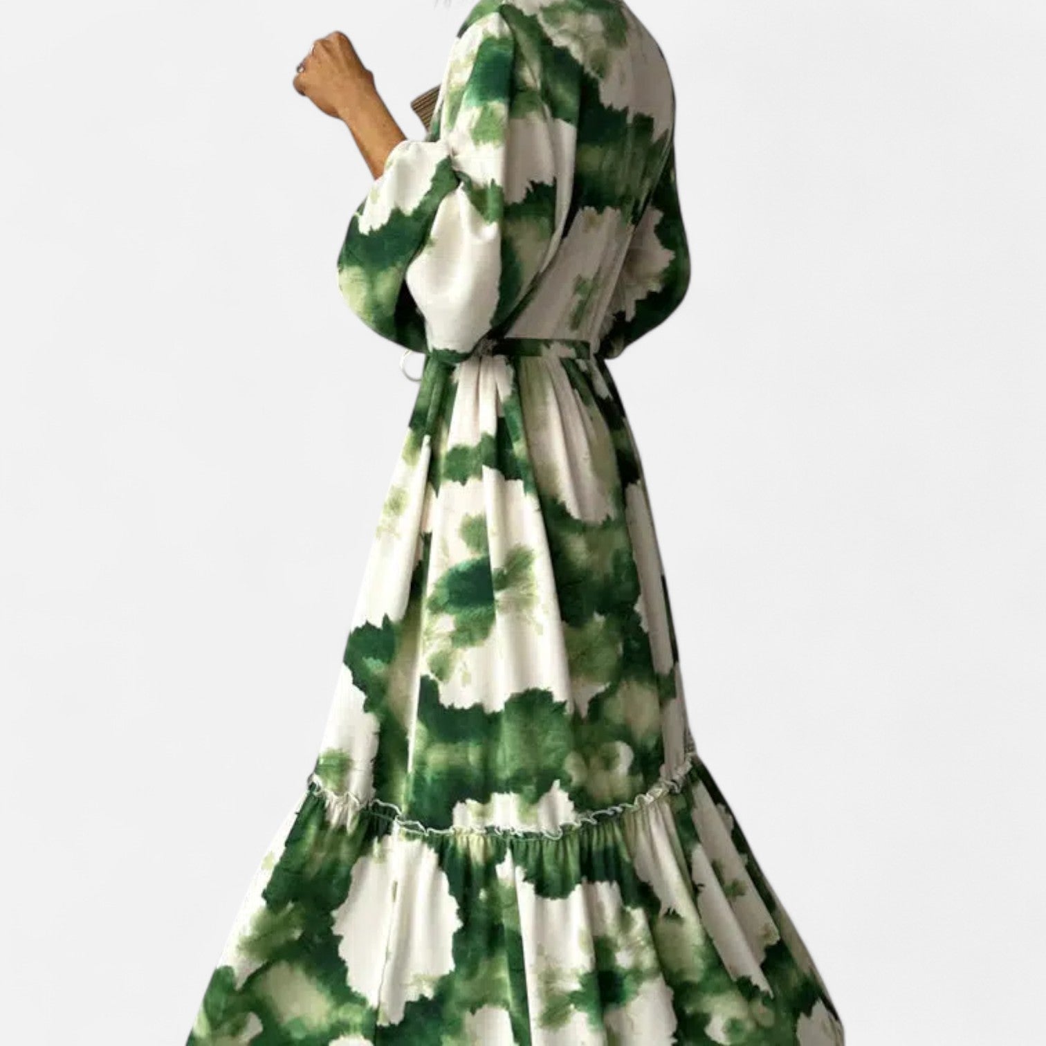 Ancienne Monde | Robe Longue à Manches Longues Femme – Élégance Flottante, Simplicité Raffinée