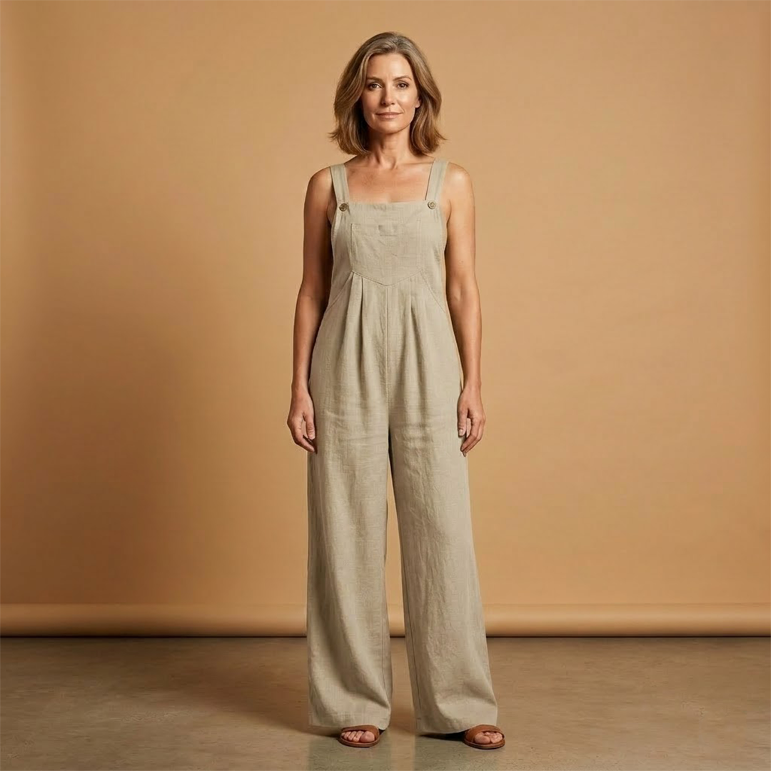 Combinaison d'été pour femme - habit ample avec poches latérales | vacances