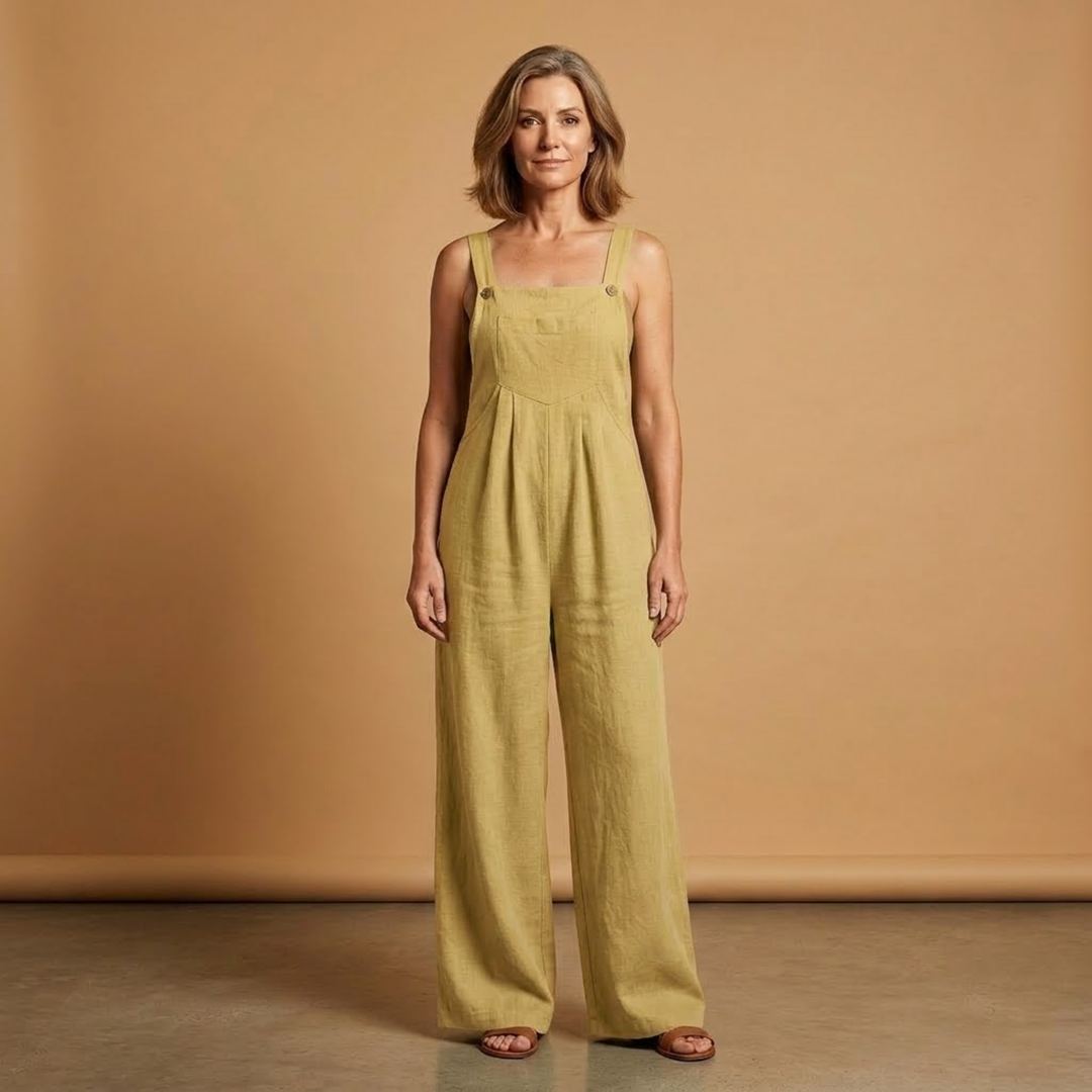 Combinaison d'été pour femme - habit ample avec poches latérales | vacances