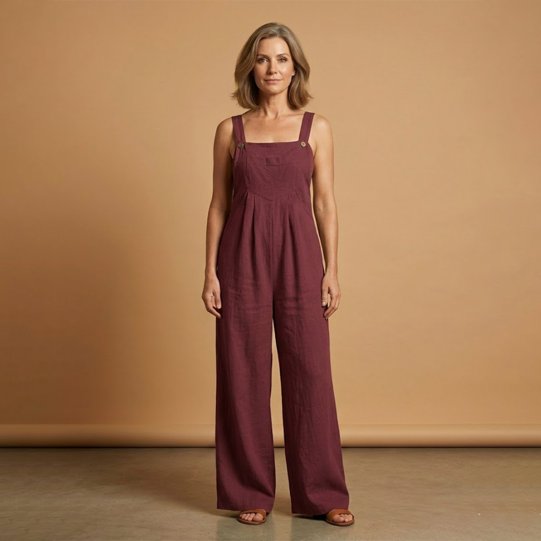 Combinaison d'été pour femme - habit ample avec poches latérales | vacances