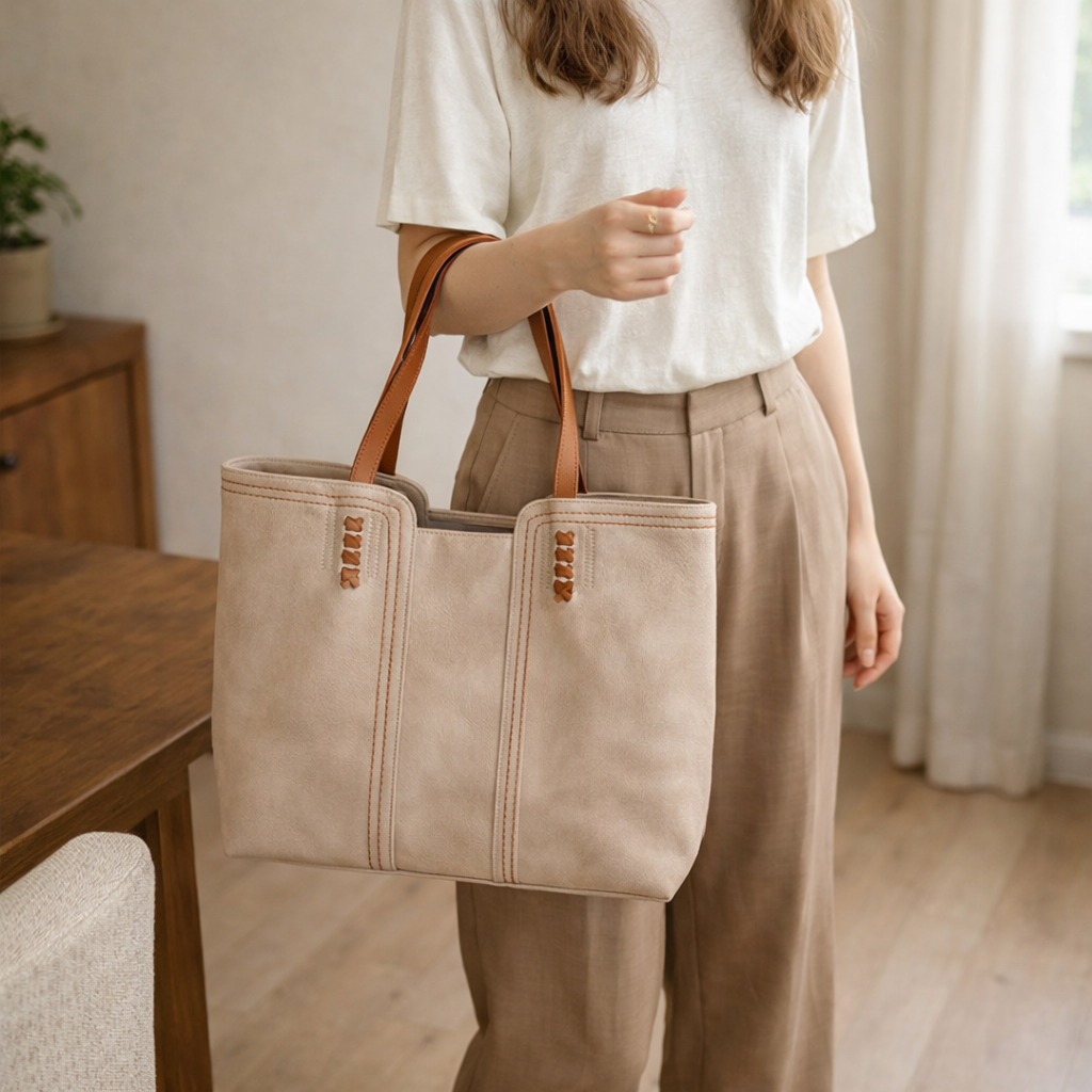 Strukturierte Damenhandtasche
