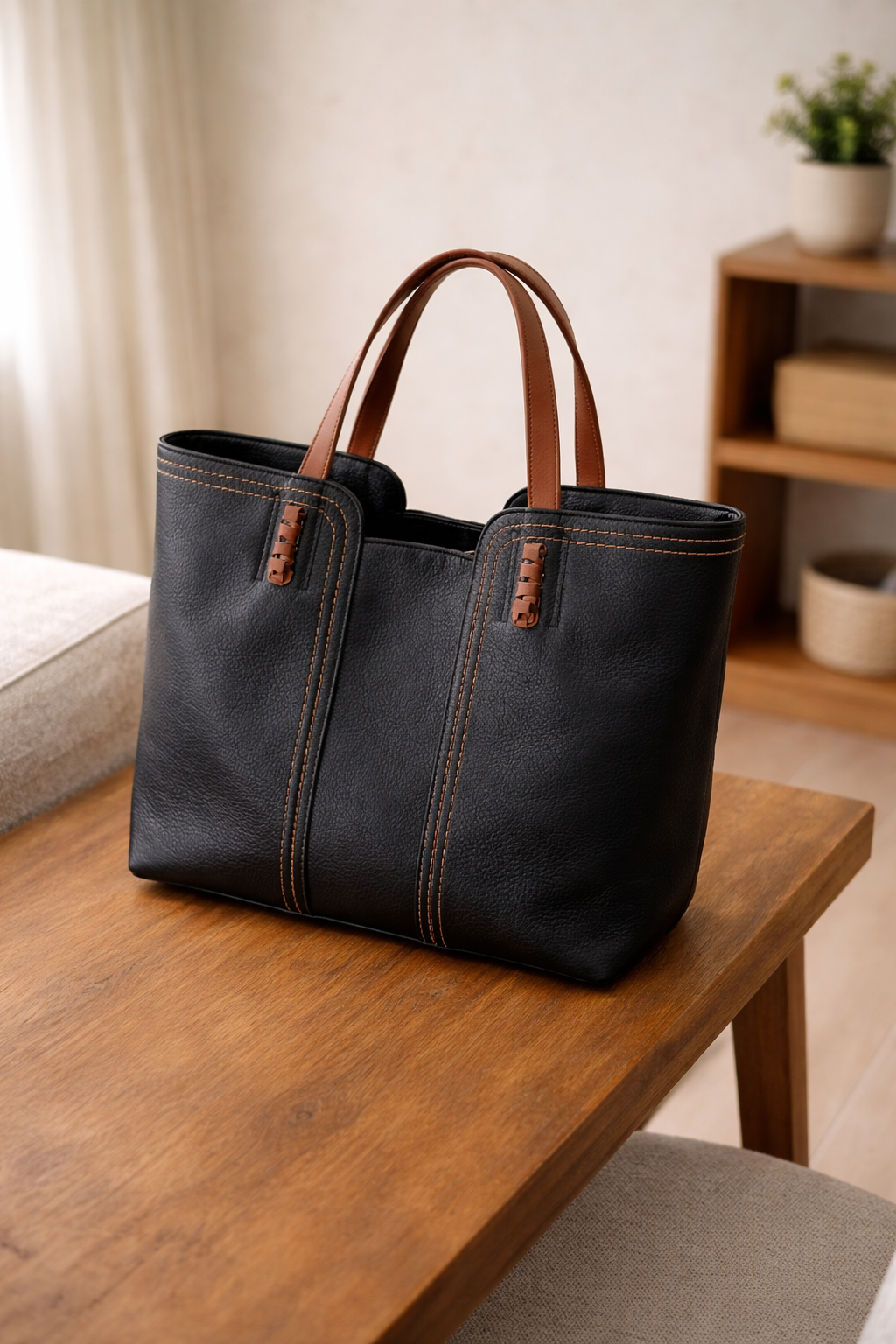 Strukturierte Damenhandtasche