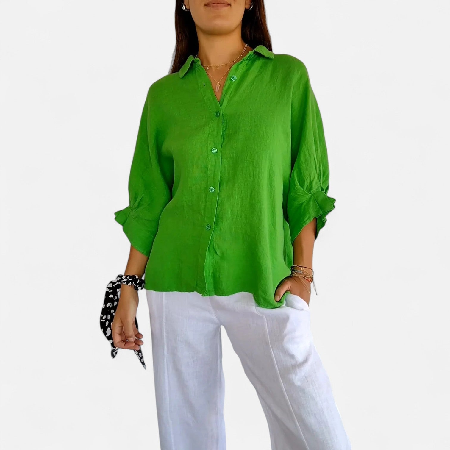Ancienne Monde | Chemise d’Été en Lin pour Femme