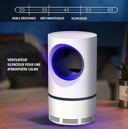 Trampa para insectos UV silenciosa con ventilador aspirador USB