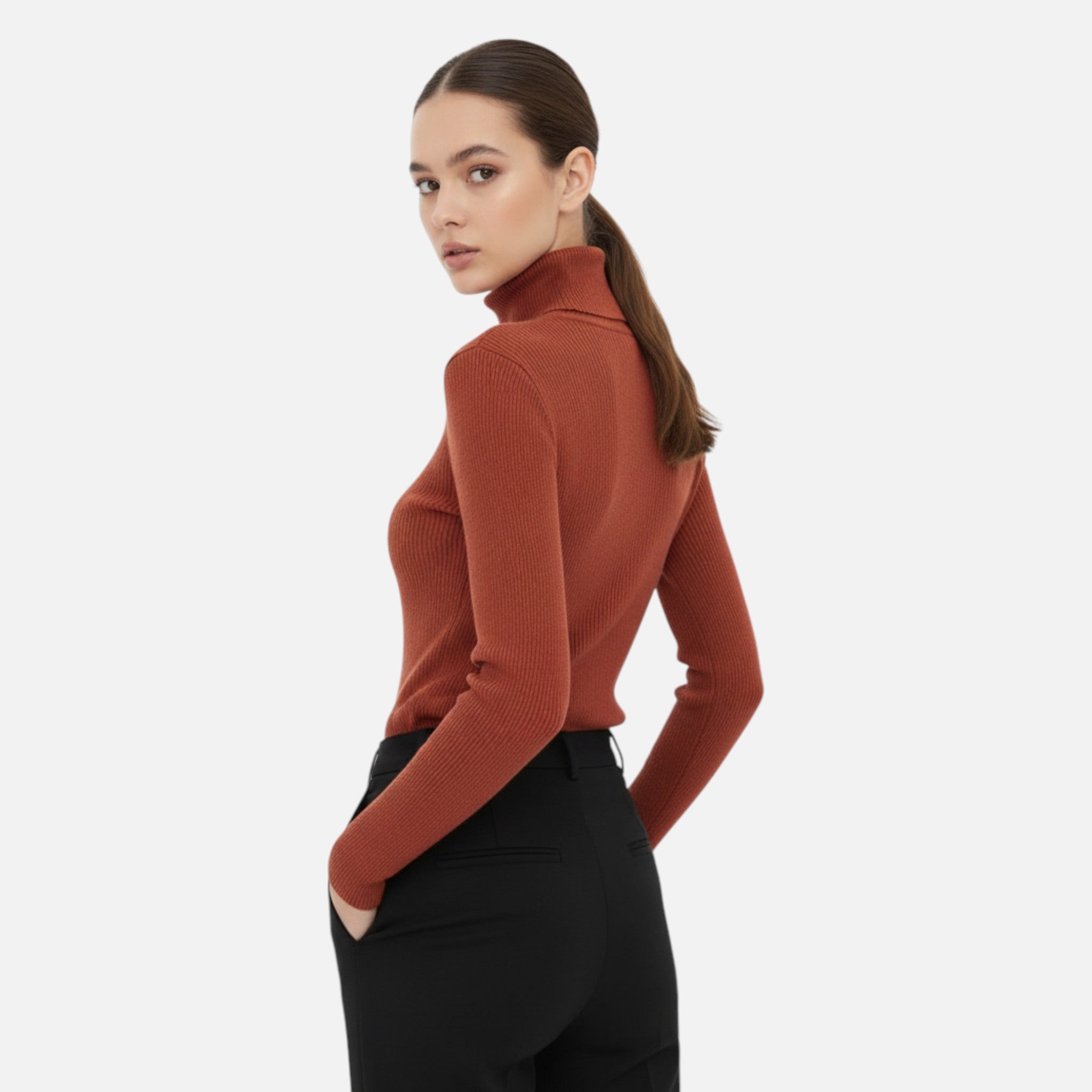 Ancienne Monde | Pull Col Roulé Doux Femme