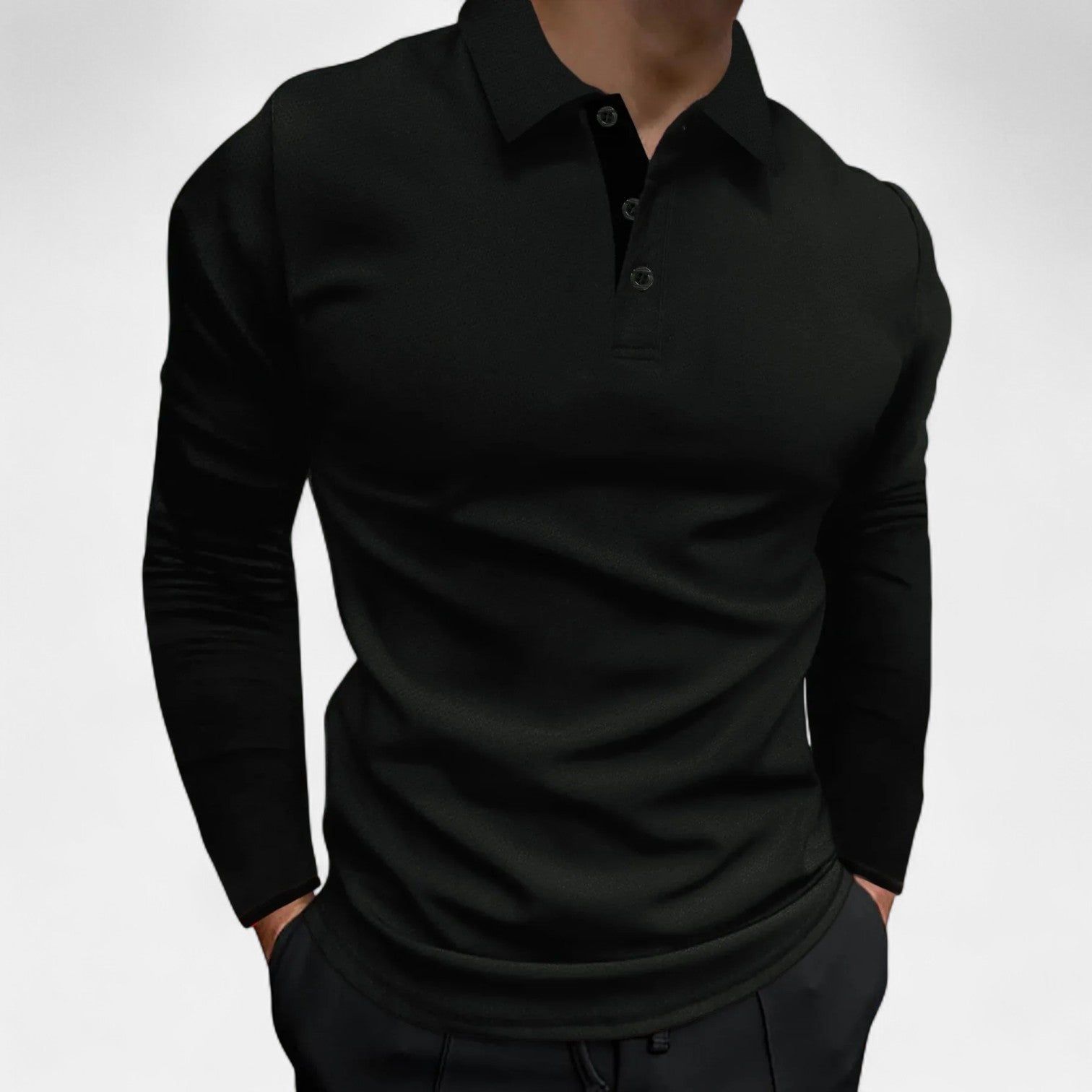 Ancienne Monde | Polo Manches Longues pour Homme – Élégance Confortable pour l’Automne et le Business Casual
