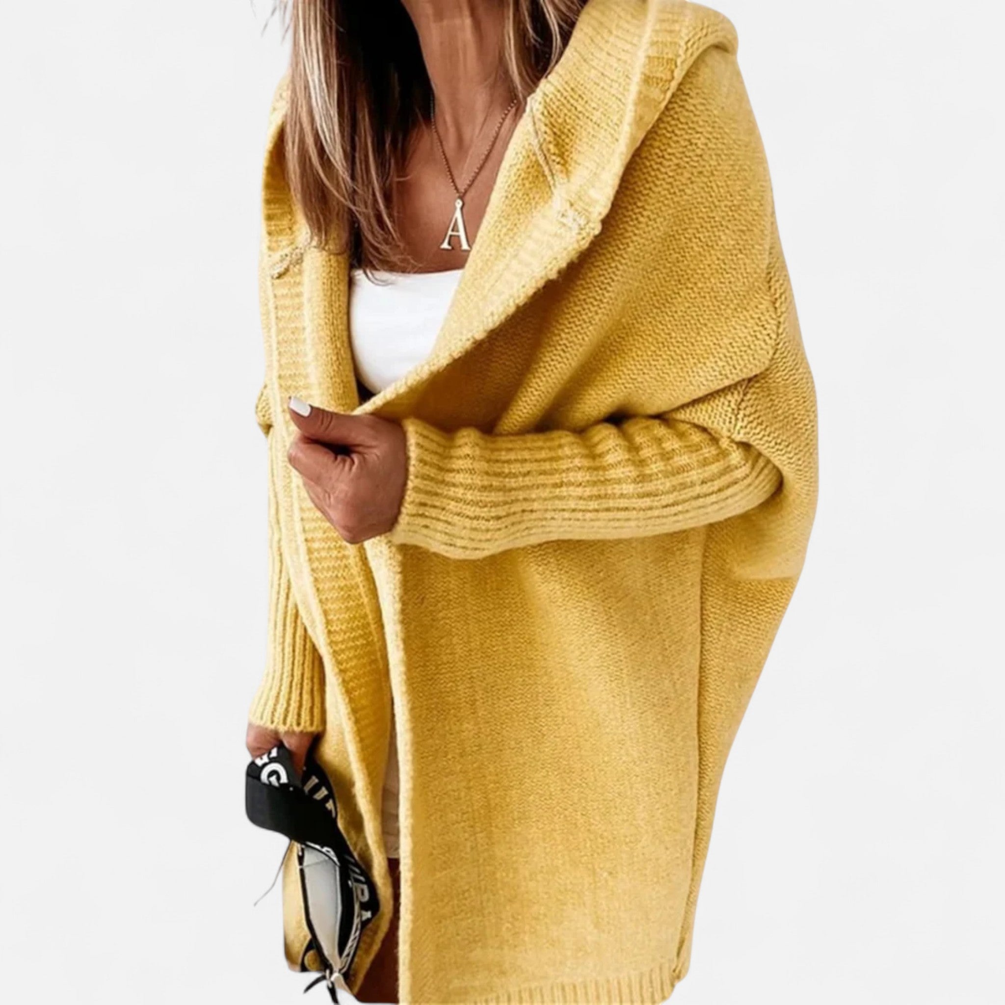 Ancienne Monde | Cardigan Femme Mi-Long Élégance Héritée en Maille