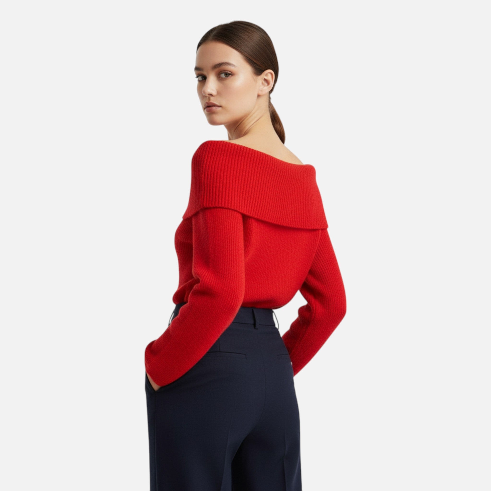 Ancienne Monde | Pull Épaules Dénudées Femme