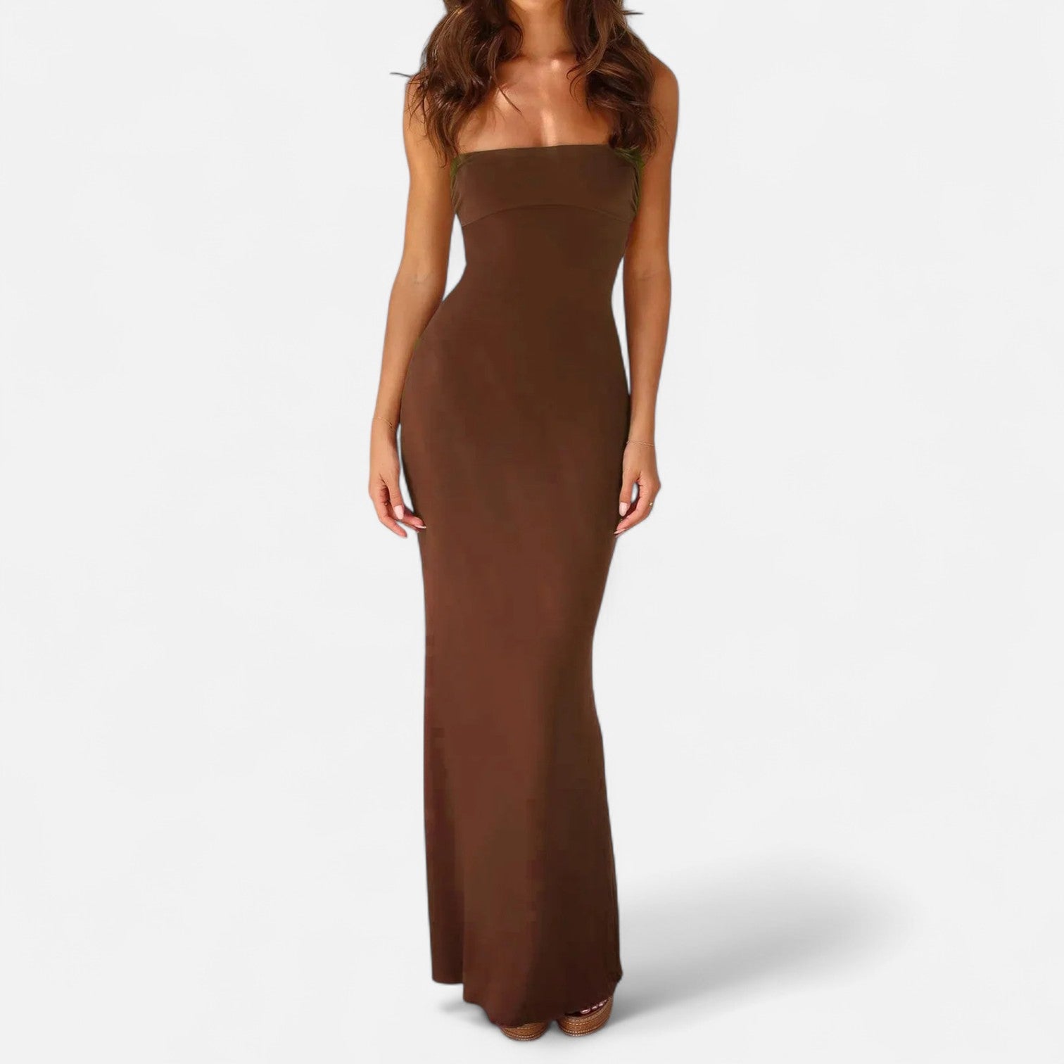 Ancienne Monde | Robe Longue Dos Nu pour Femme – Drapé Élégant, Séduction Moderne du Soir