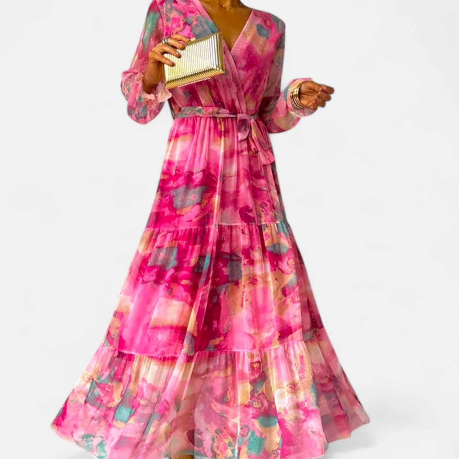 Ancienne Monde | Robe à Manches Longues pour Femme – Silhouette Moderne, Élégance Quotidienne Sans Effort