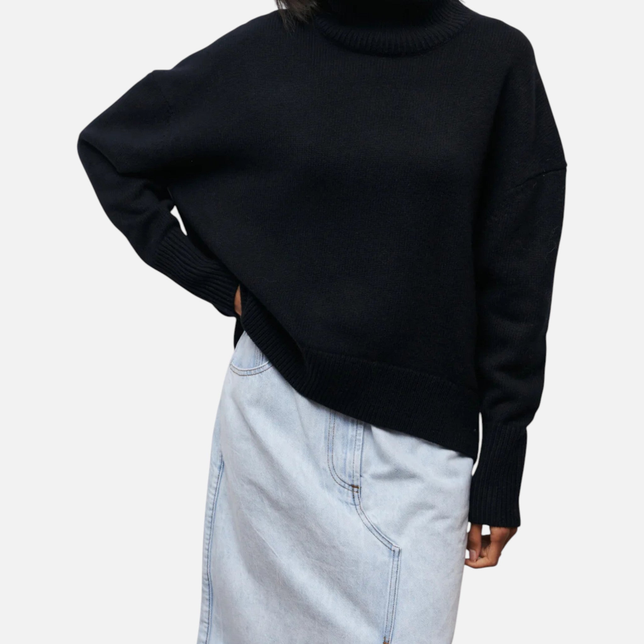Ancienne Monde | Pull Col Roulé Oversize Femme